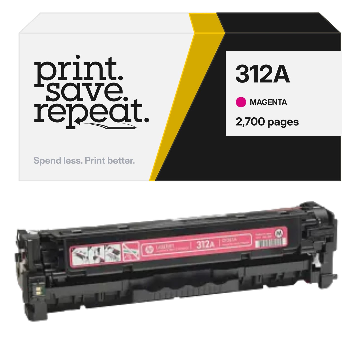 HP 312A (CF383A) Magenta Premium Compatible Toner Cartridge [2,700 Pages]