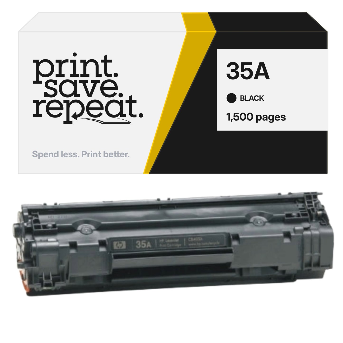 HP 35A (CB435A) Premium Compatible Toner Cartridge [1,500 Pages]