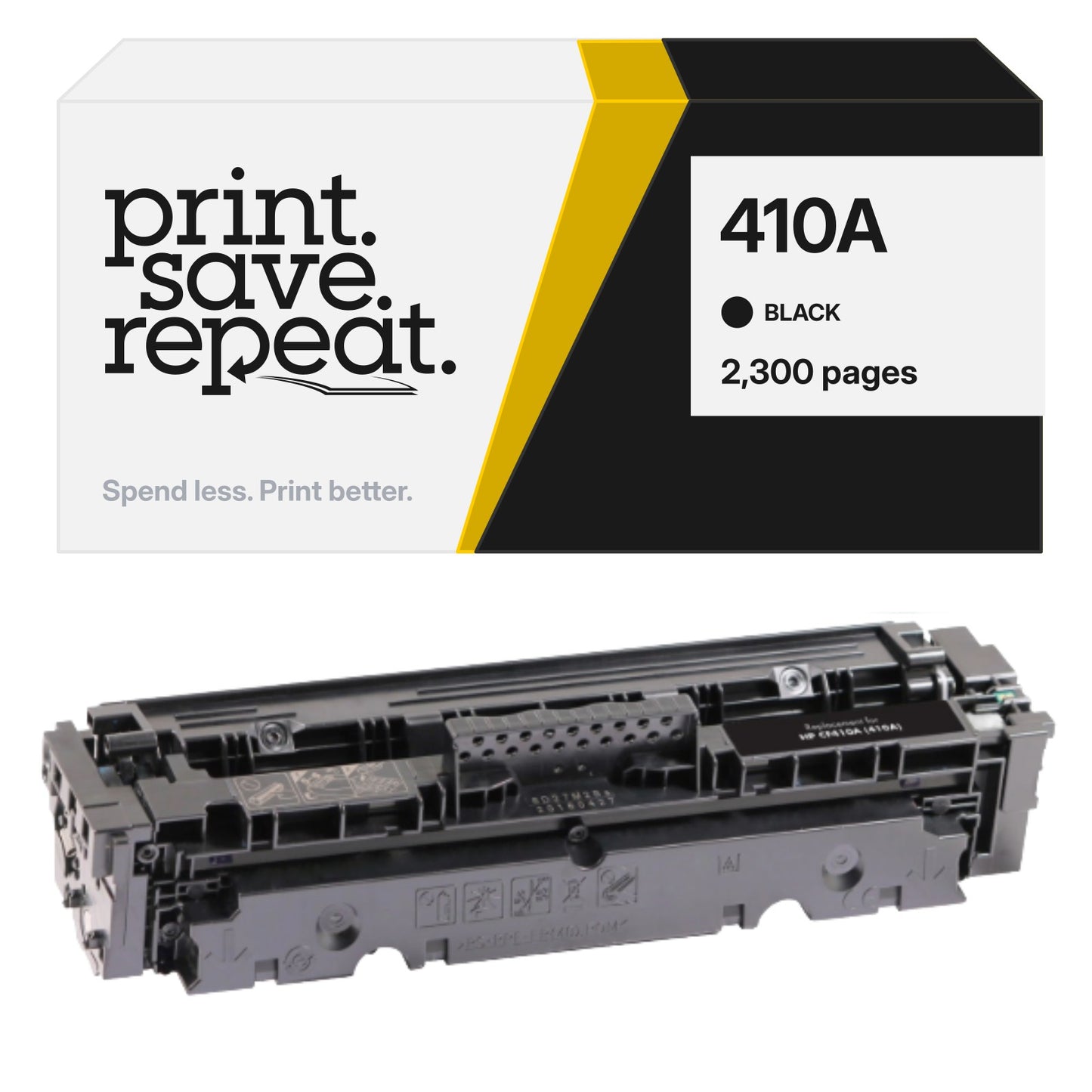 HP 410A (CF410A) Black Premium Compatible Toner Cartridge [2,300 Pages]