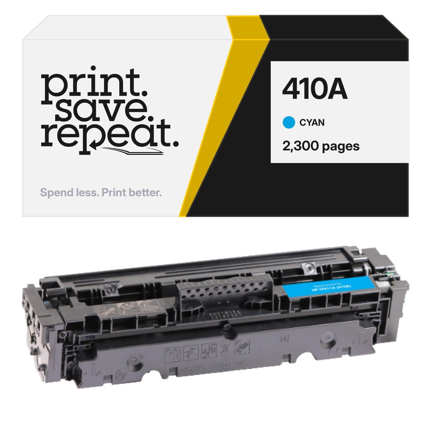 HP 410A (CF411A) Cyan Premium Compatible Toner Cartridge [2,300 Pages]