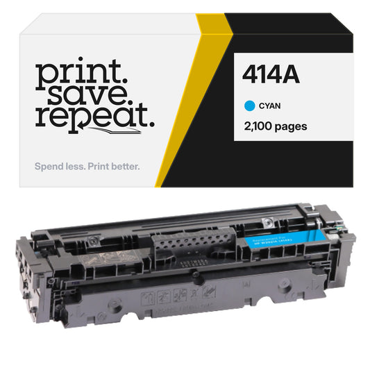 HP 414A (W2021A) Cyan Premium Compatible Color Toner Cartridge [2,100 Pages]