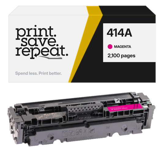 HP 414A (W2023A) Magenta Premium Compatible Color Toner Cartridge [2,100 Pages]