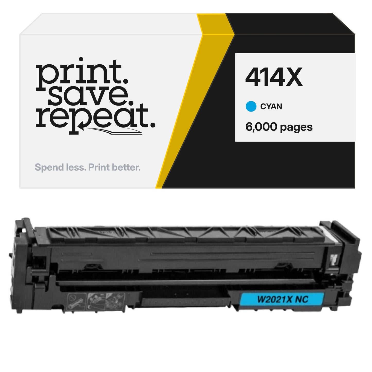 HP 414X (W2021X) Cyan Premium Compatible Toner Cartridge [6,000 Pages]
