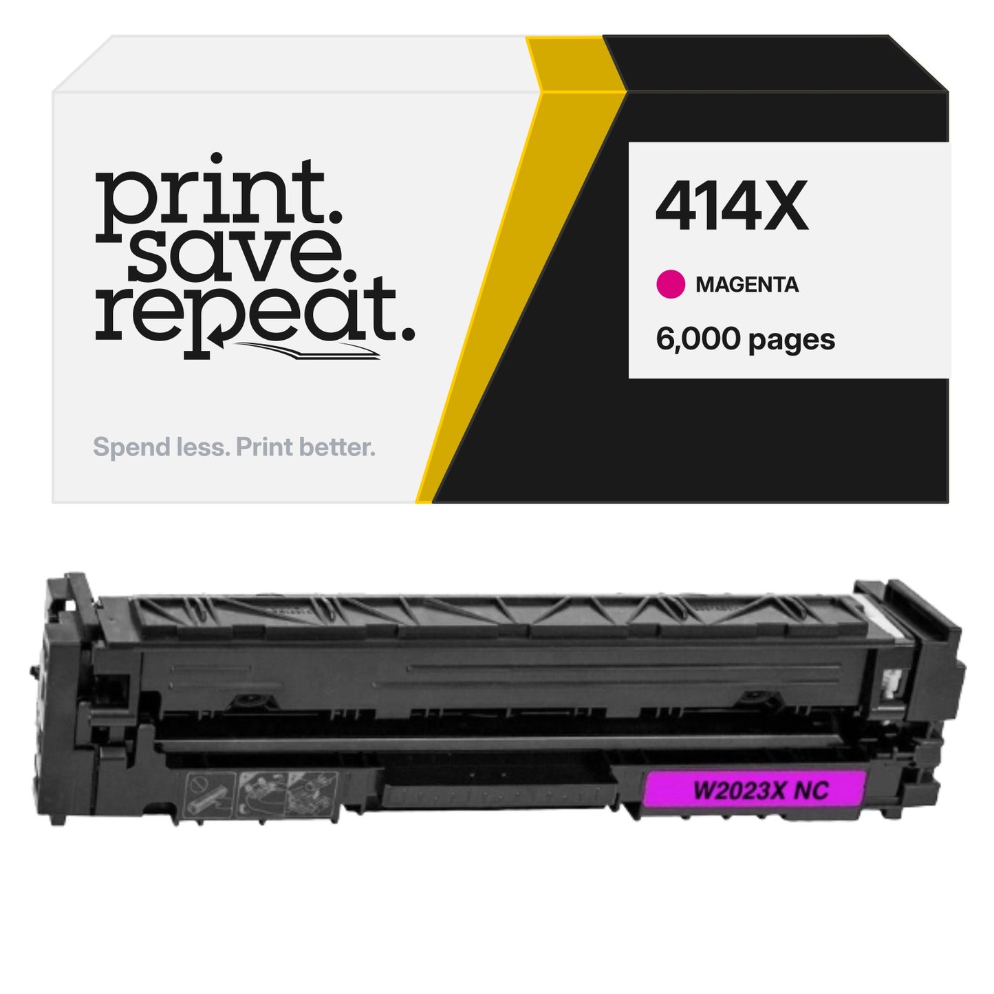 HP 414X (W2023X) Magenta Premium Compatible Toner Cartridge [6,000 Pages]