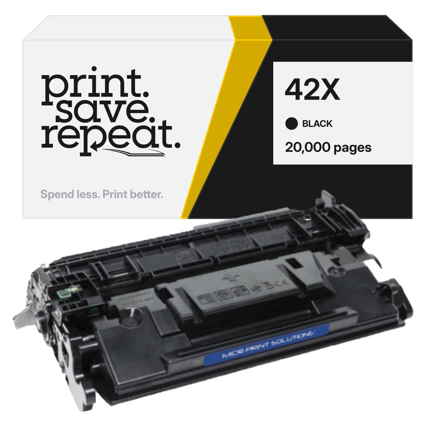 HP 42X (Q5942X) Premium Compatible Toner Cartridge [20,000 Pages]
