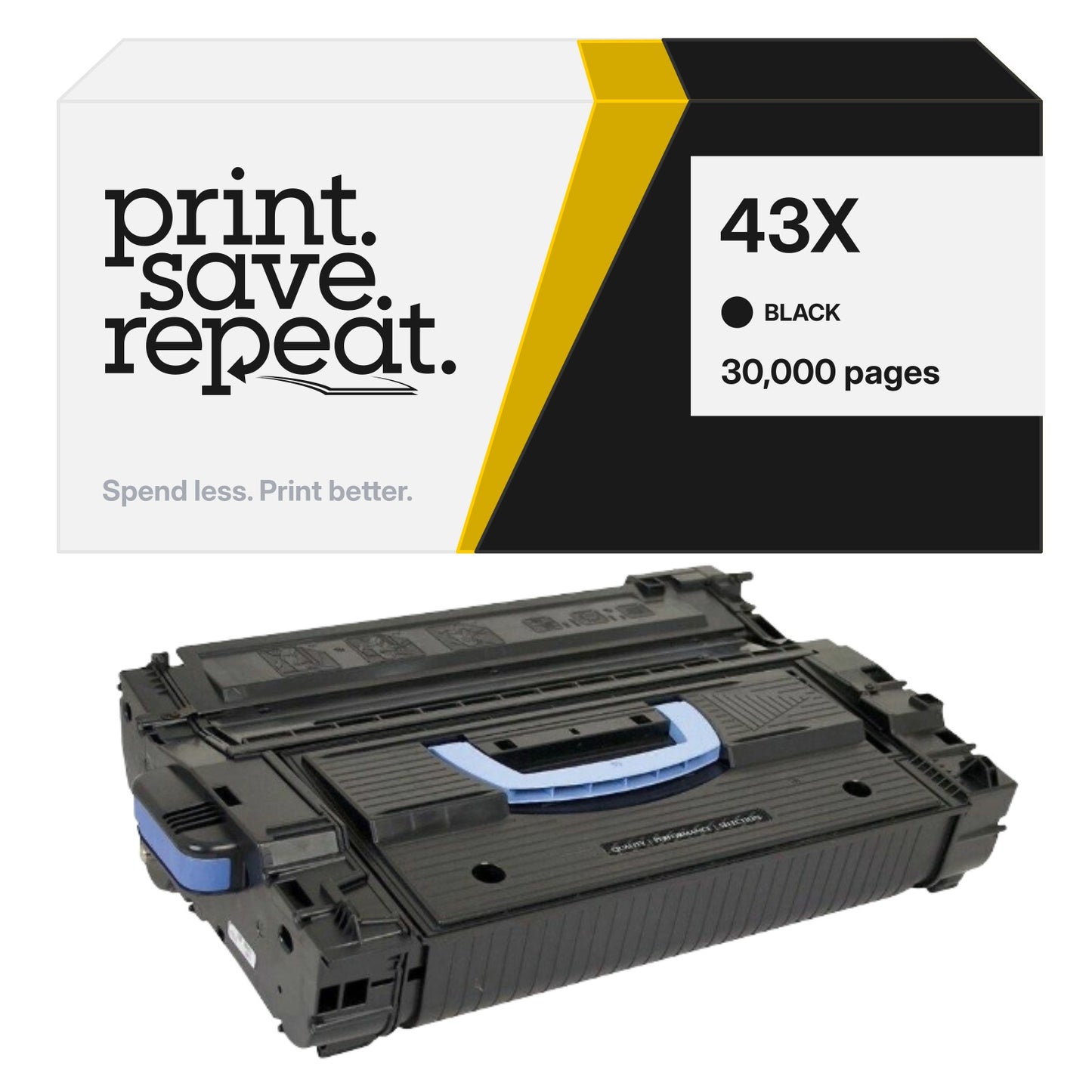 HP 43X (C8543X) Premium Compatible Toner Cartridge [30,000 Pages]