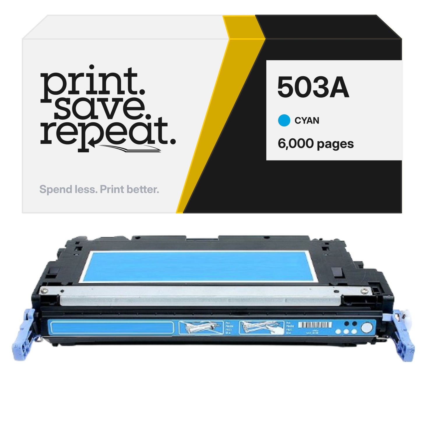 HP 503A (Q7581A) Cyan Premium Compatible Toner Cartridge [6,000 Pages]