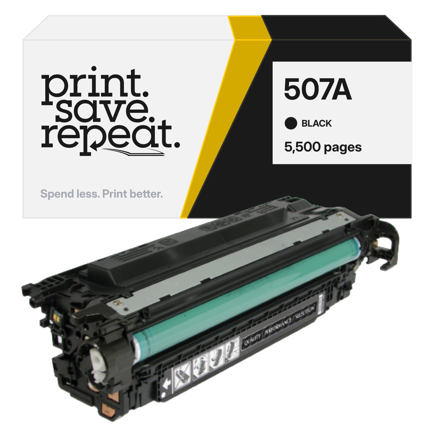 HP 507A (CE400A) Black Premium Compatible Toner Cartridge [5,500 Pages]