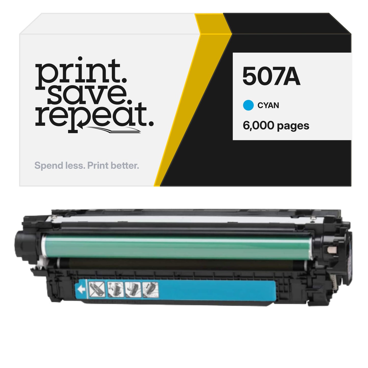 HP 507A (CE401A) Cyan Premium Compatible Toner Cartridge [6,000 Pages]