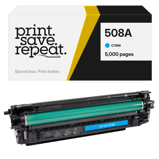 HP 508A (CF361A) Cyan Premium Compatible Toner Cartridge [5,000 Pages]