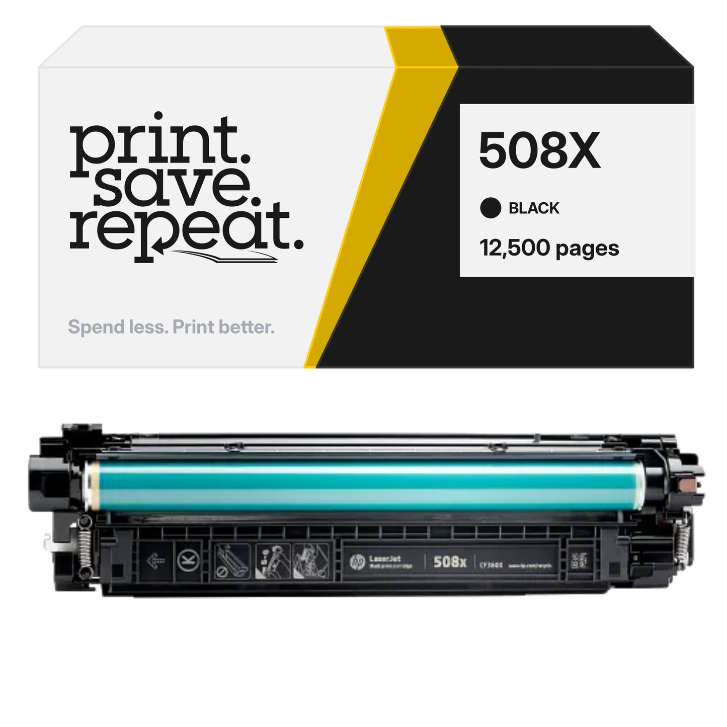 HP 508X (CF360X) Black Premium Compatible Toner Cartridge [12,500 Pages]