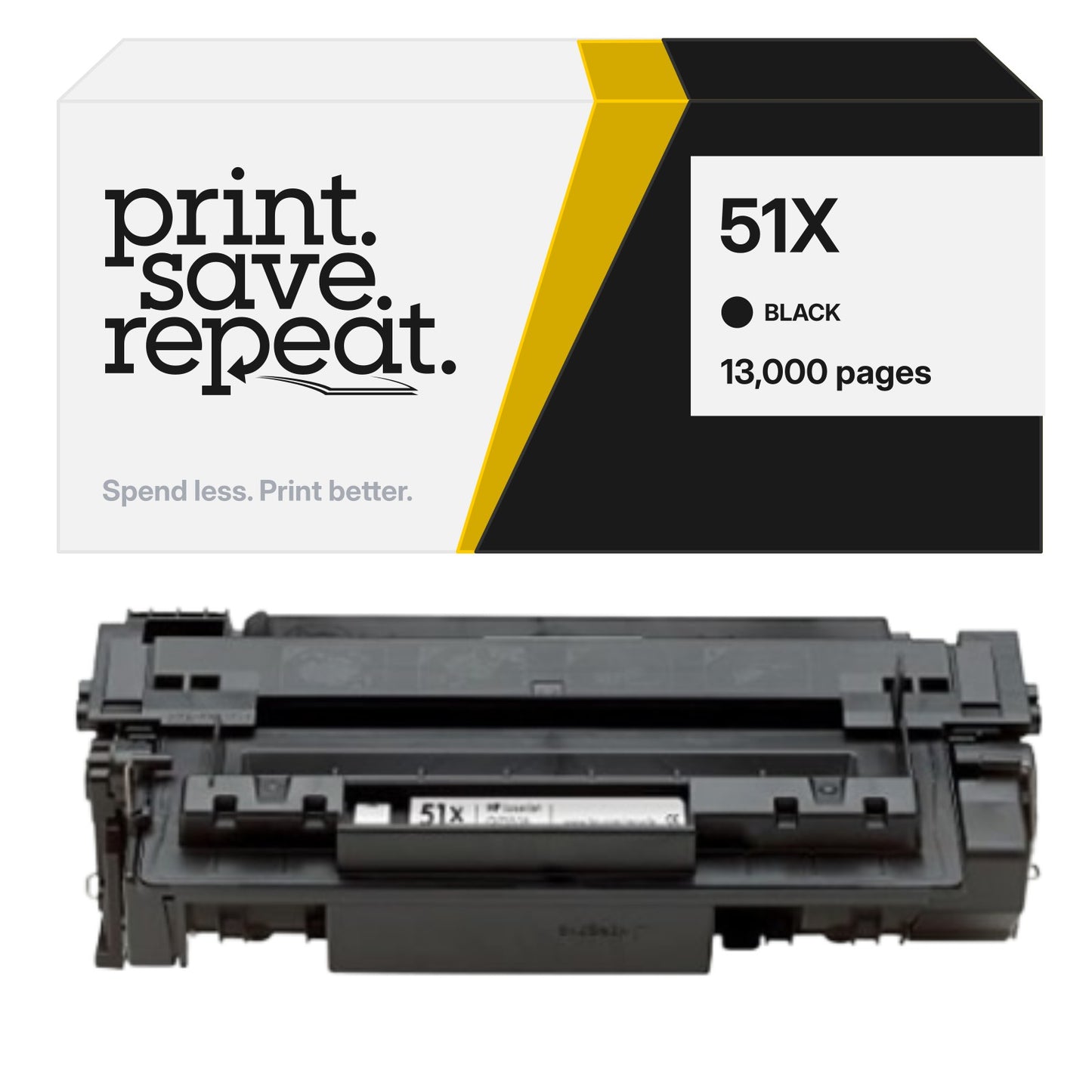 HP 51X (Q7551X) Premium Compatible Toner Cartridge [13,000 Pages]
