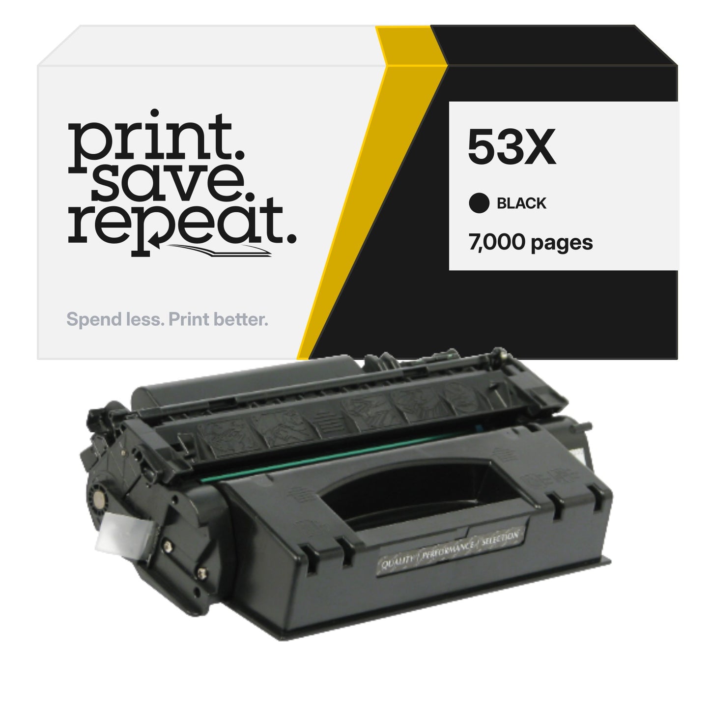 HP 53X (Q7553X) Premium Compatible Toner Cartridge [7,000 Pages]