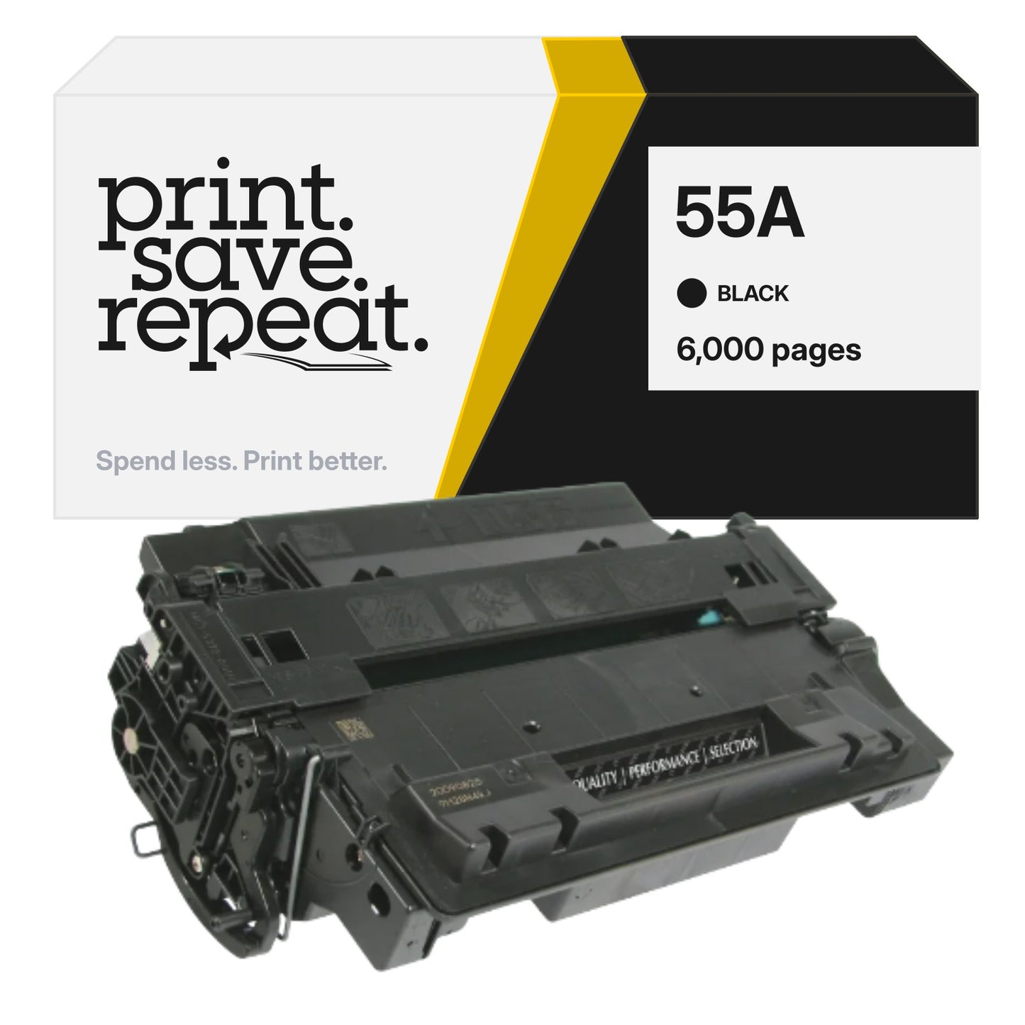 HP 55A (CE255A) Premium Compatible Toner Cartridge [6,000 Pages]