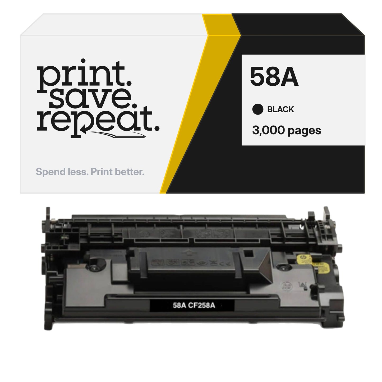 HP 58A (CF258A) Premium Compatible Toner Cartridge [3,000 Pages]