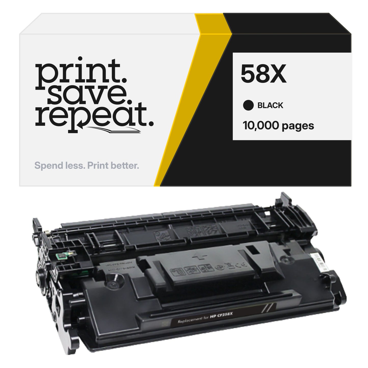 HP 58X (CF258X) Premium Compatible Toner Cartridge [10,000 Pages]