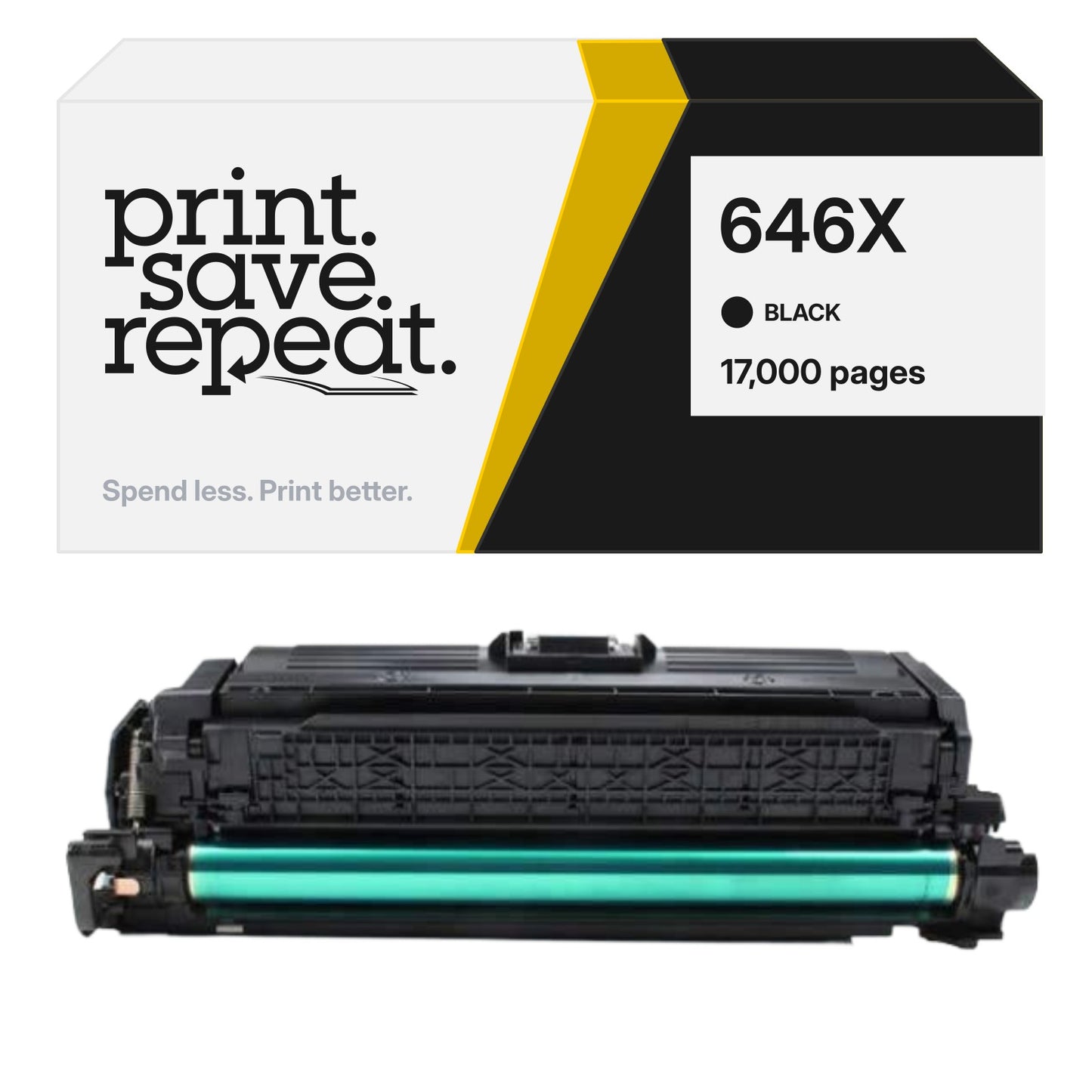 HP 646X (CE264X) Premium Compatible Toner Cartridge [17,000 Pages]