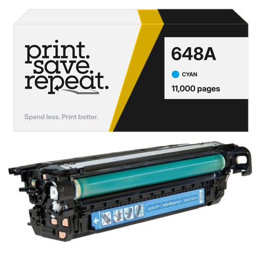 HP 648A (CE261A) Cyan Premium Compatible Toner Cartridge [11,000 Pages]
