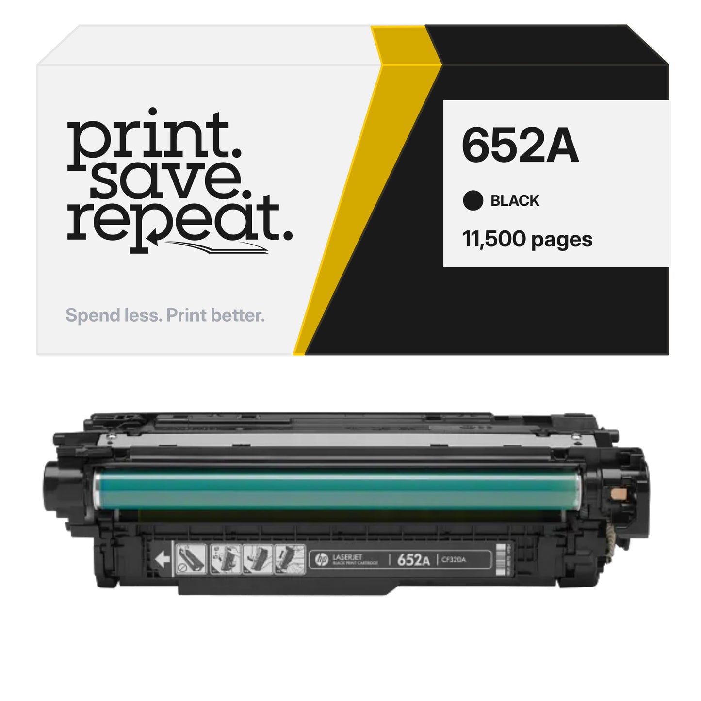 HP 652A (CF320A) Premium Compatible Toner Cartridge [11,500 Pages]