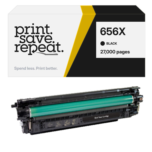 HP 656X (CF460X) Black Premium Compatible Toner Cartridge [27,000 Pages]