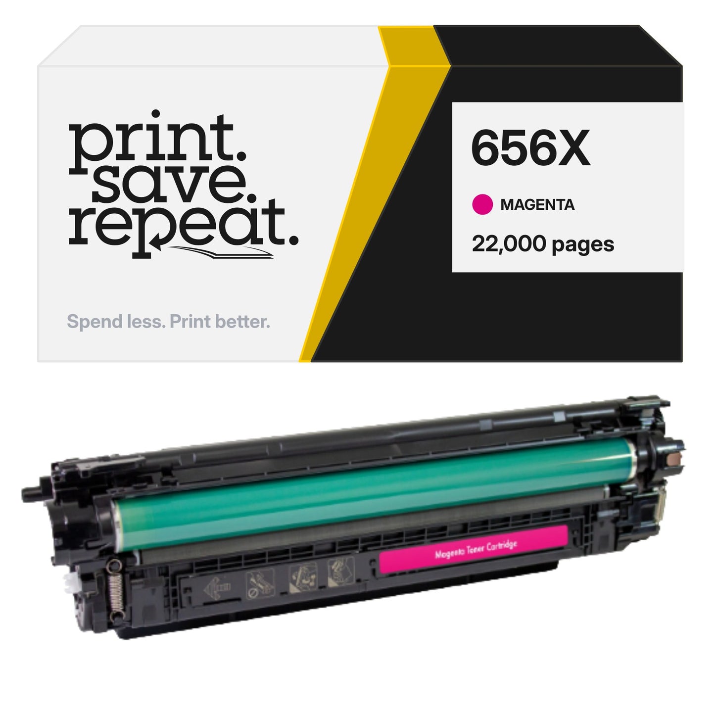 HP 656X (CF463X) Magenta Premium Compatible Toner Cartridge [22,000 Pages]