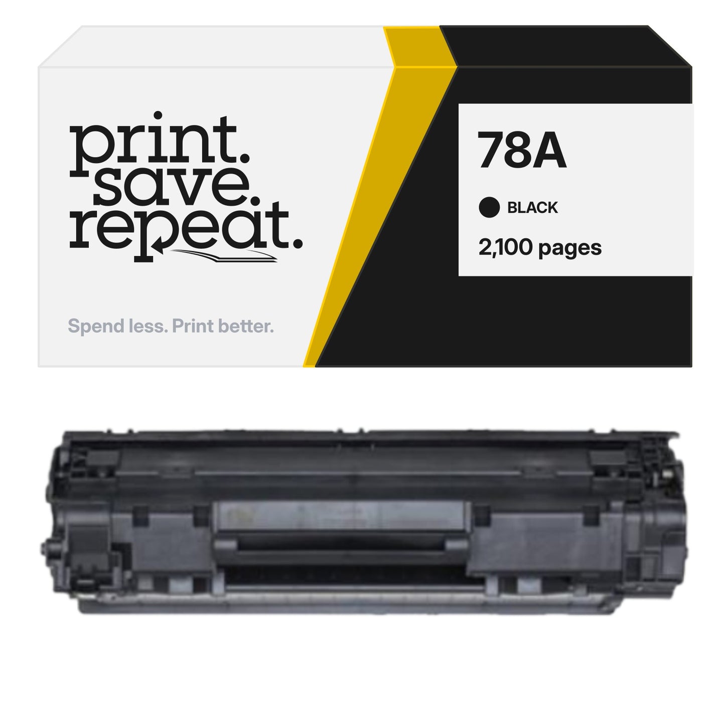HP 78A (CE278A) Premium Compatible Toner Cartridge [2,100 Pages]