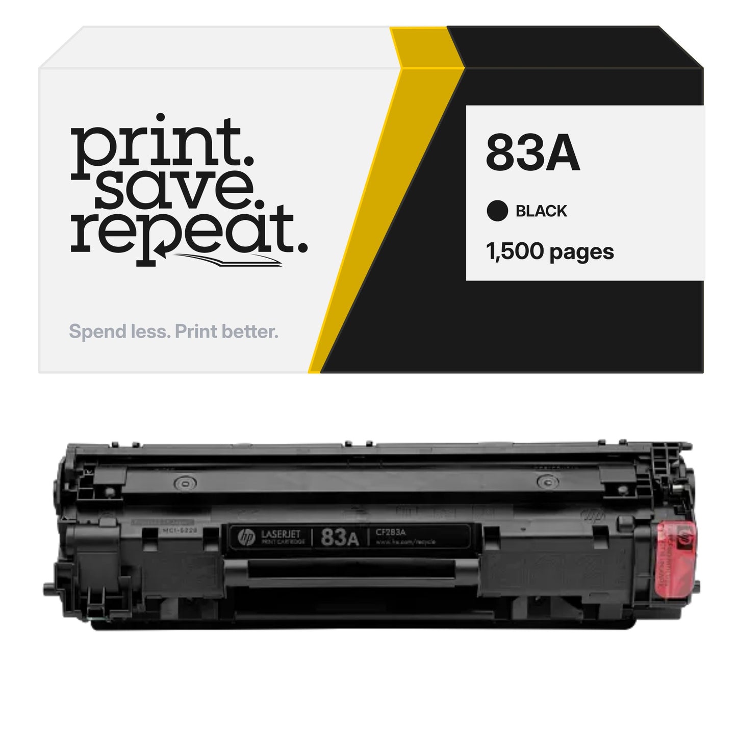 HP 83A (CF283A) Premium Compatible Toner Cartridge [1,500 Pages]