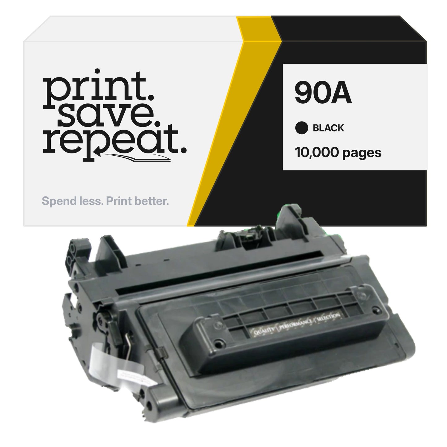 HP 90A (CE390A) Premium Compatible Toner Cartridge [10,000 Pages]
