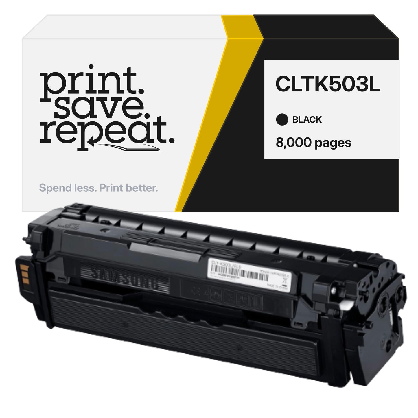 Samsung CLTK503L Black Premium Compatible Toner Cartridge [8,000 Pages]