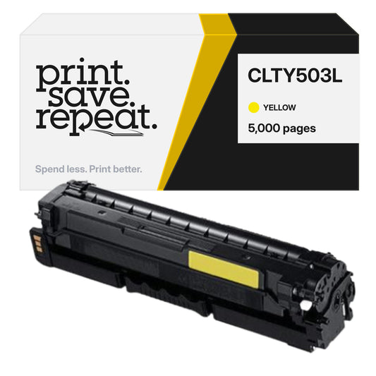 Samsung CLTY503L Yellow Premium Compatible Toner Cartridge [5,000 Pages]