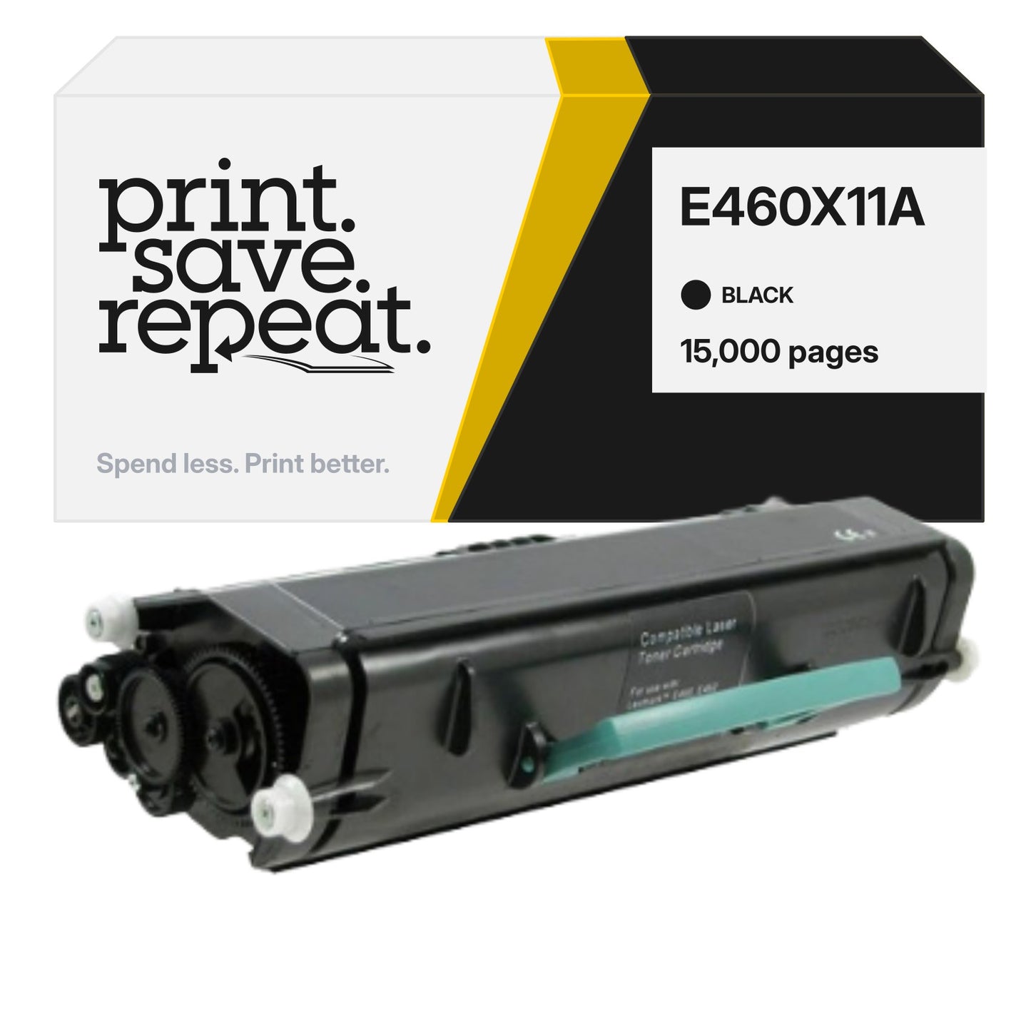 Lexmark E460X11A Premium Compatible Toner Cartridge [15,000 Pages]