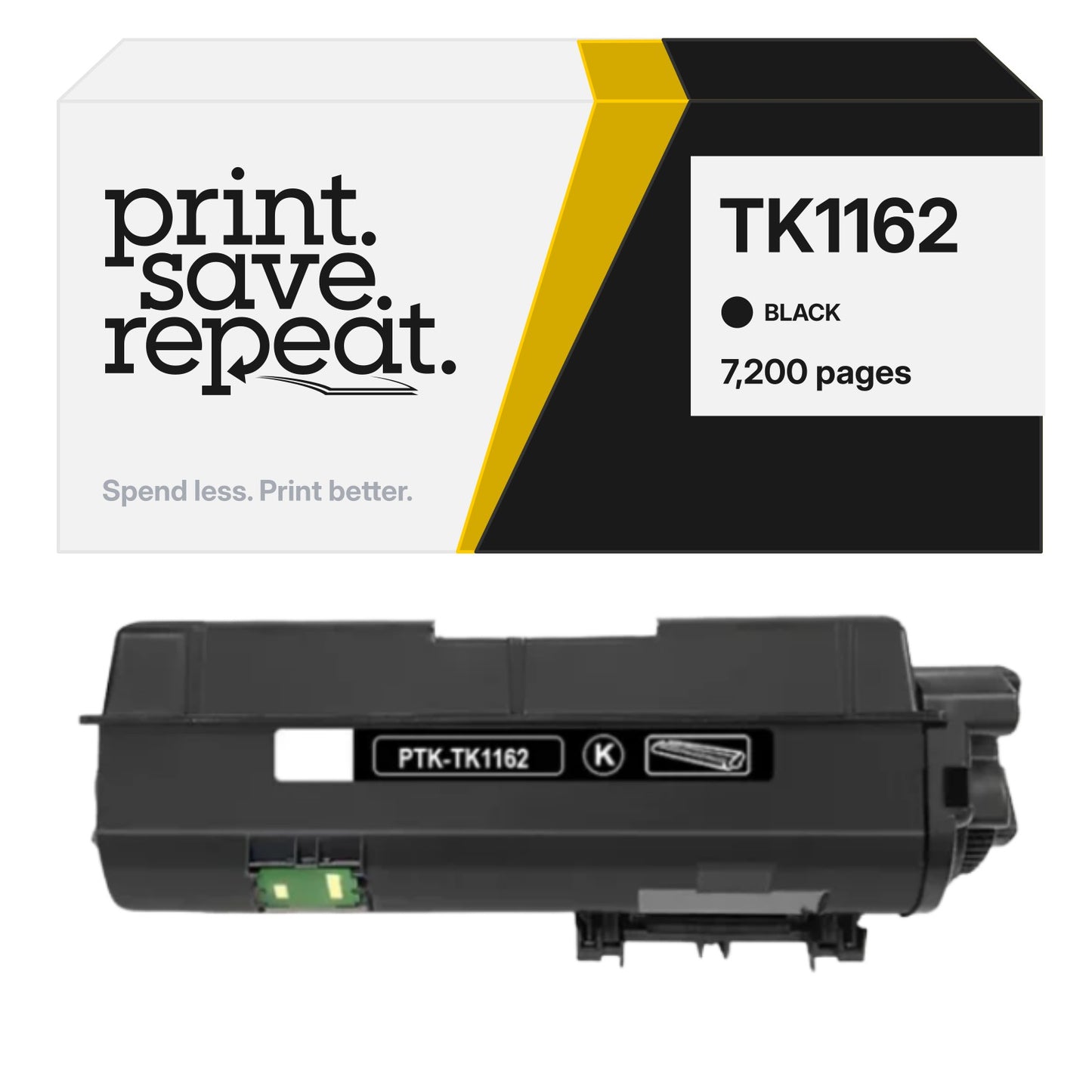 Kyocera TK1162 Premium Compatible Toner Cartridge [7,200 Pages]