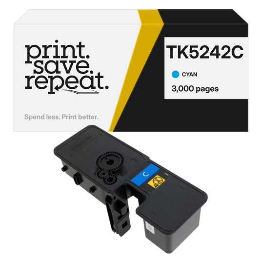 Kyocera TK5242C Cyan Premium Compatible Toner Cartridge [3,000 Pages]