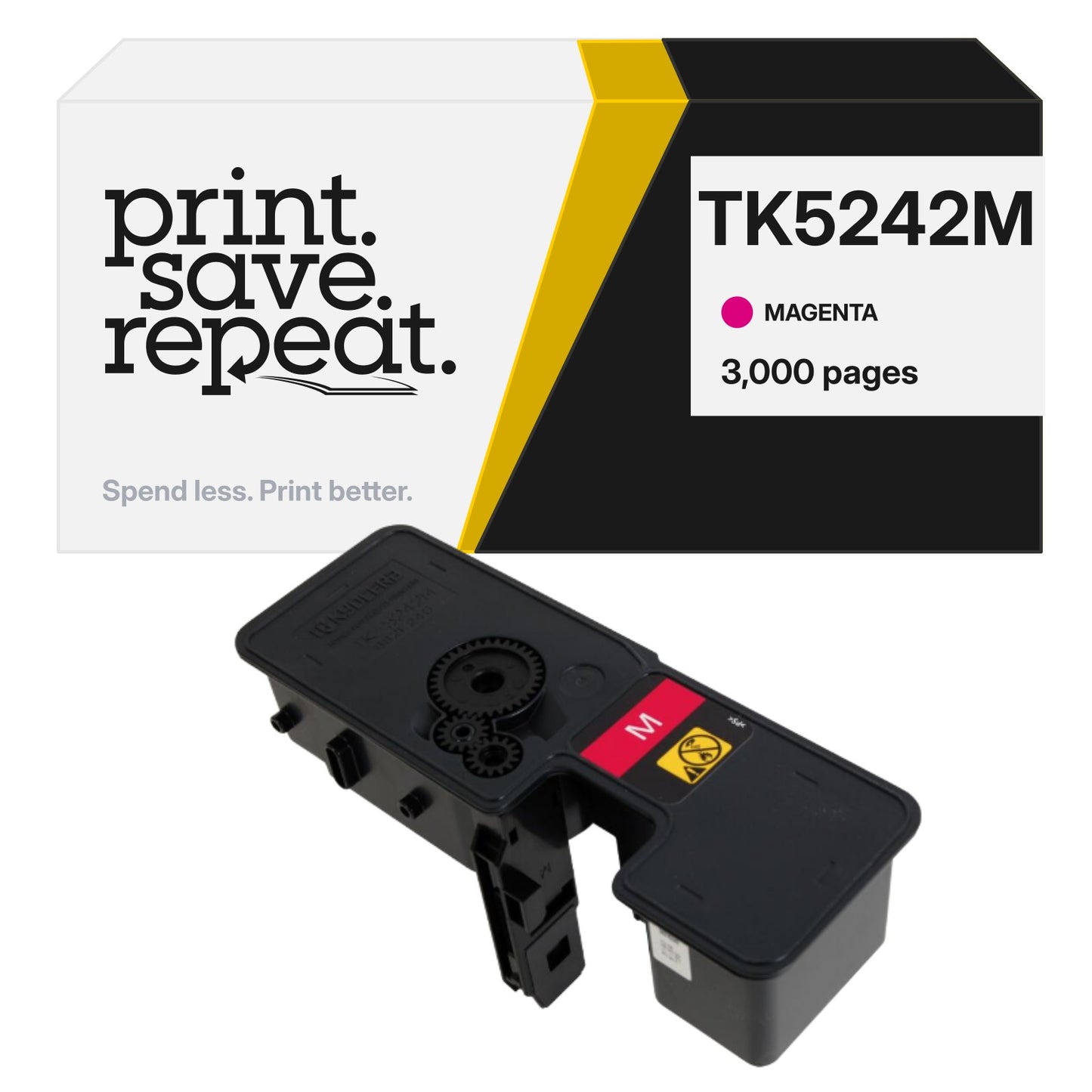 Kyocera TK5242M Magenta Premium Compatible Toner Cartridge [3,000 Pages]