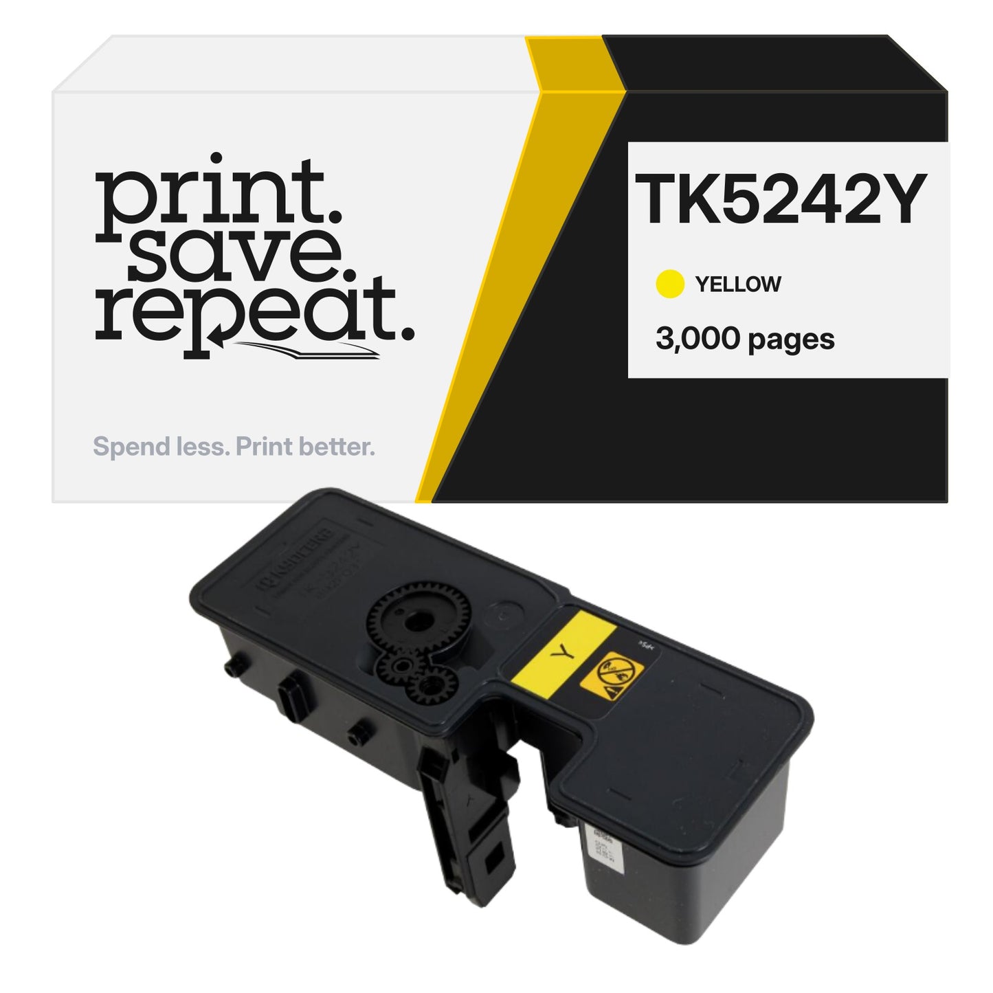 Kyocera TK5242Y Yellow Premium Compatible Toner Cartridge [3,000 Pages]