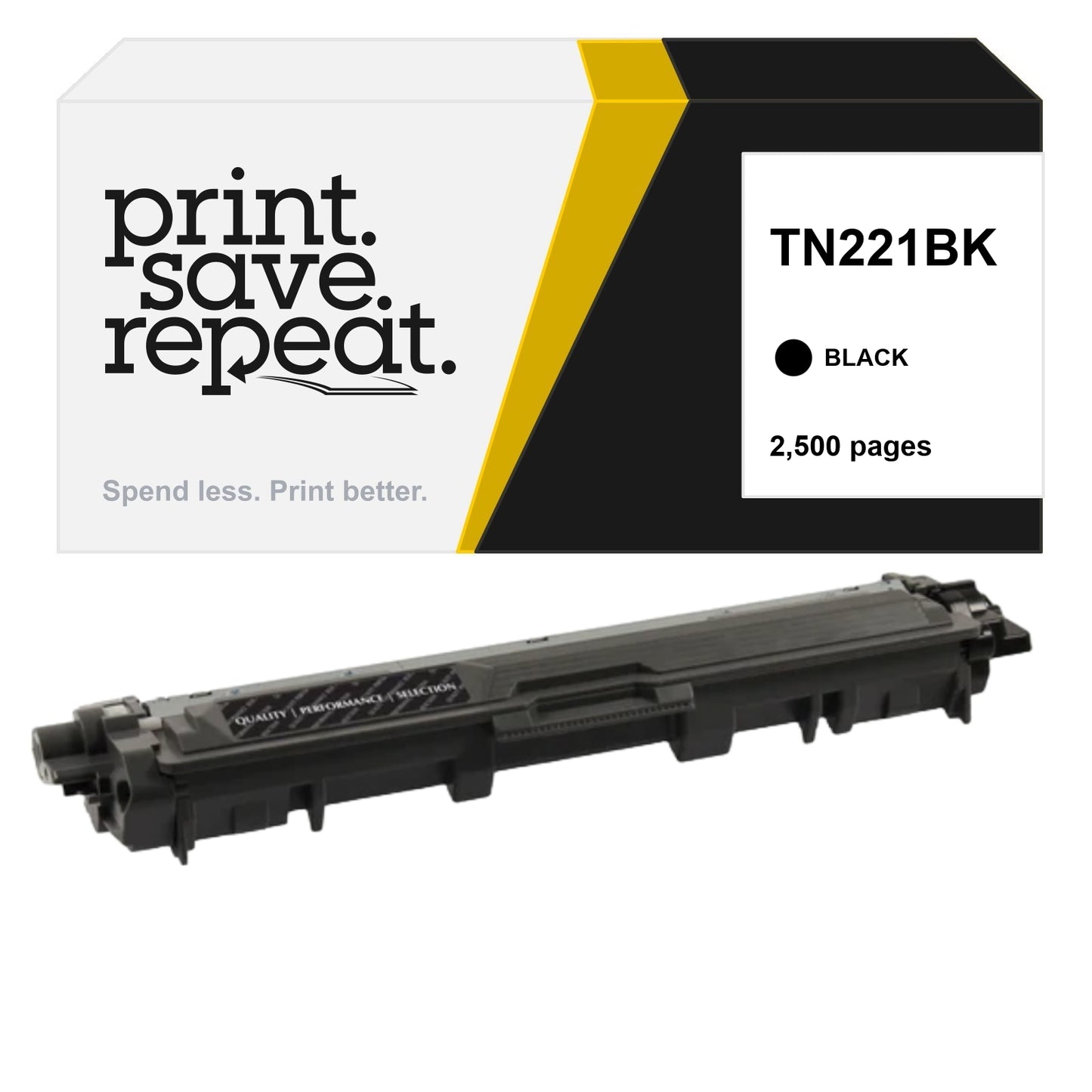 Brother TN221BK Toner Cartridge - Premium Compatible - [2,500 Pages]