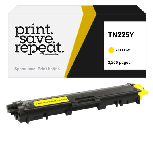 Brother TN225Y High Yield Toner Cartridge - Premium Compatible - [2,200 Pages]