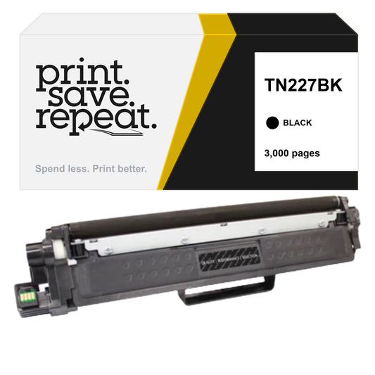 Brother TN227BK High Yield Toner Cartridge - Premium Compatible - [3,000 Pages]