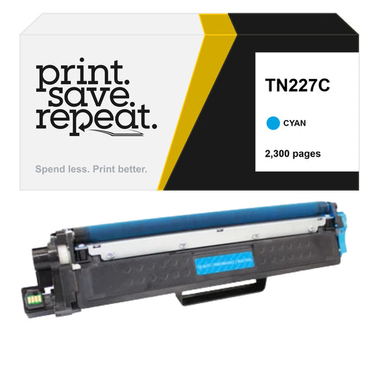 Brother TN227C High Yield Toner Cartridge - Premium Compatible - [2,300 Pages]