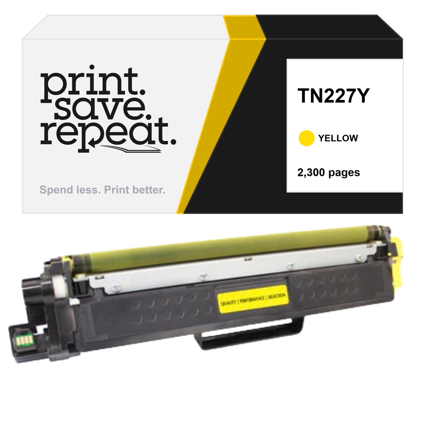 Brother TN227Y High Yield Toner Cartridge - Premium Compatible - [2,300 Pages]