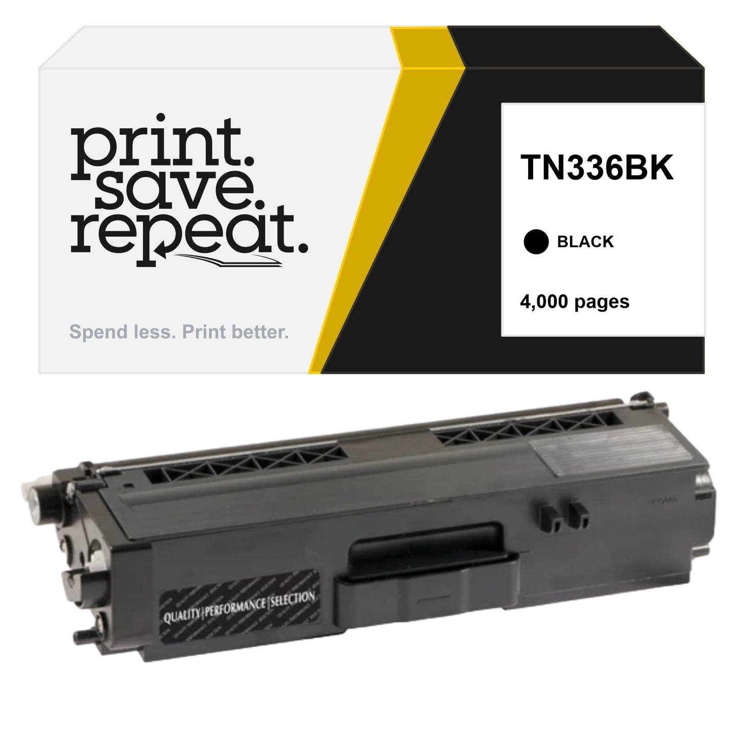 Brother TN336BK High Yield Toner Cartridge - Premium Compatible - [4,000 Pages]