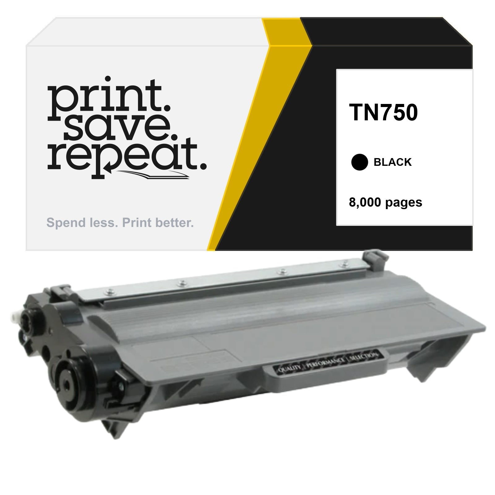Tn750 Brother TN750 High Yield Toner Cartridge - Premium Compatible - [3,000 ...