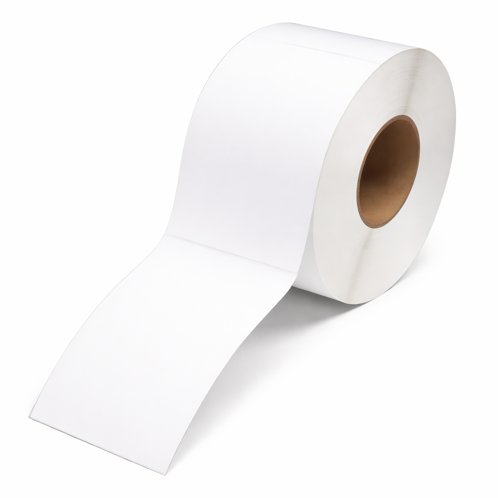 4" x 6" White Thermal Transfer Labels on 3" Core – 4 Rolls of 1,000 Labels