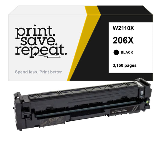 HP 206X Black Premium Compatible Toner Cartridge [3,150 Pages]