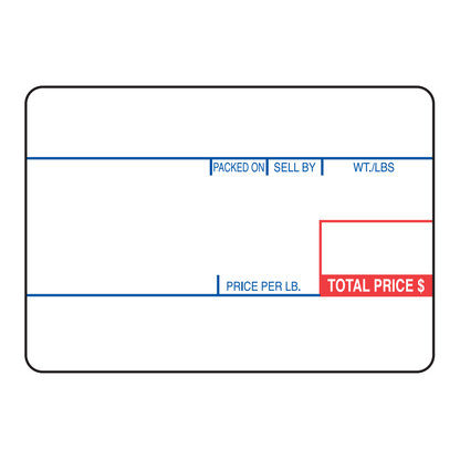 58mm x 40mm CAS UPC Scale Labels for LP-1000, LP-II, CL5000, CL5500, CL7200 (LST-8010) | 12 Pack