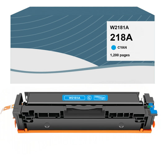 HP 218A Cyan High Yield Compatible Toner Cartridge [1,200 Pages]