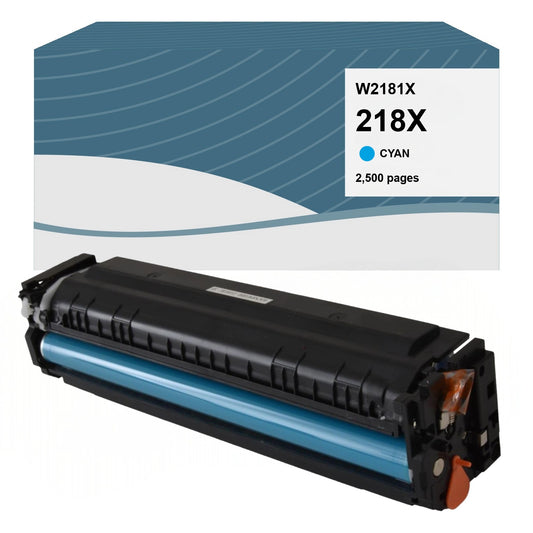 HP 218X Cyan High Yield Compatible Toner Cartridge [2,500 Pages]
