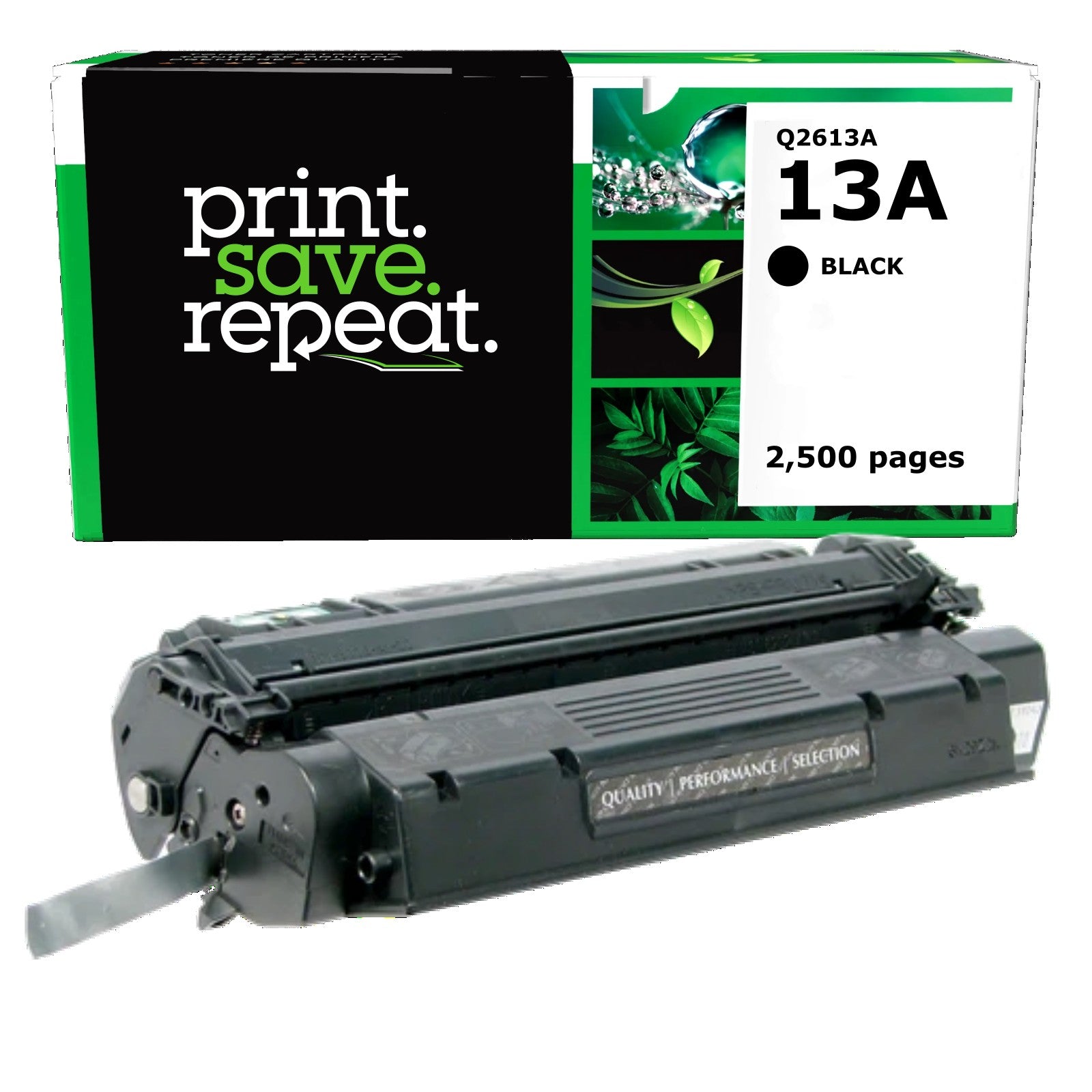 HP 13A (Q2613A) Remanufactured Toner Cartridge [2,500 pages]