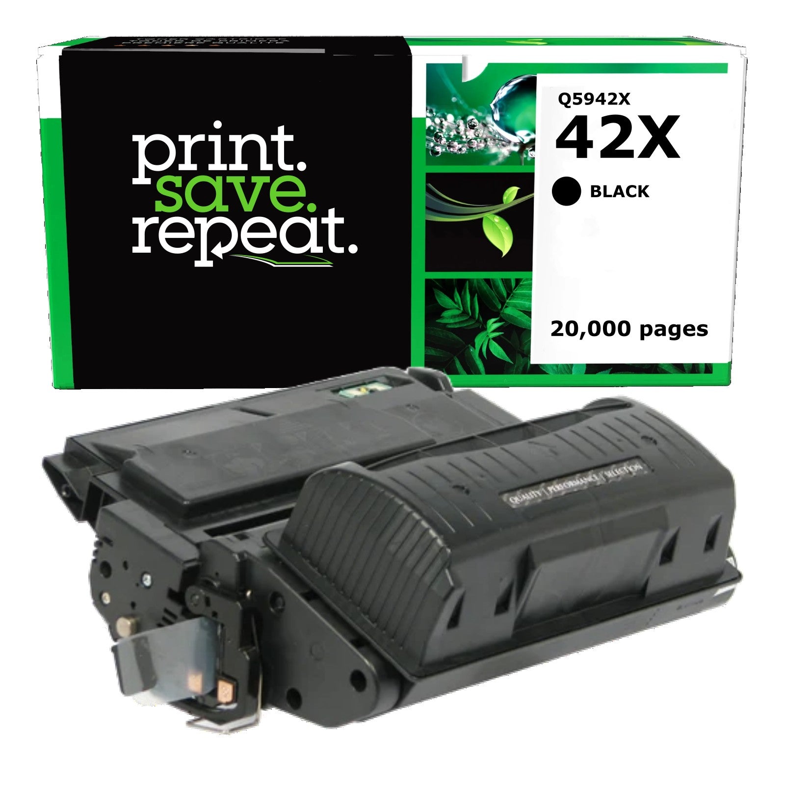 HP 42X (Q5942X) High Yield Remanufactured Toner Cartridge [20,000 pages]