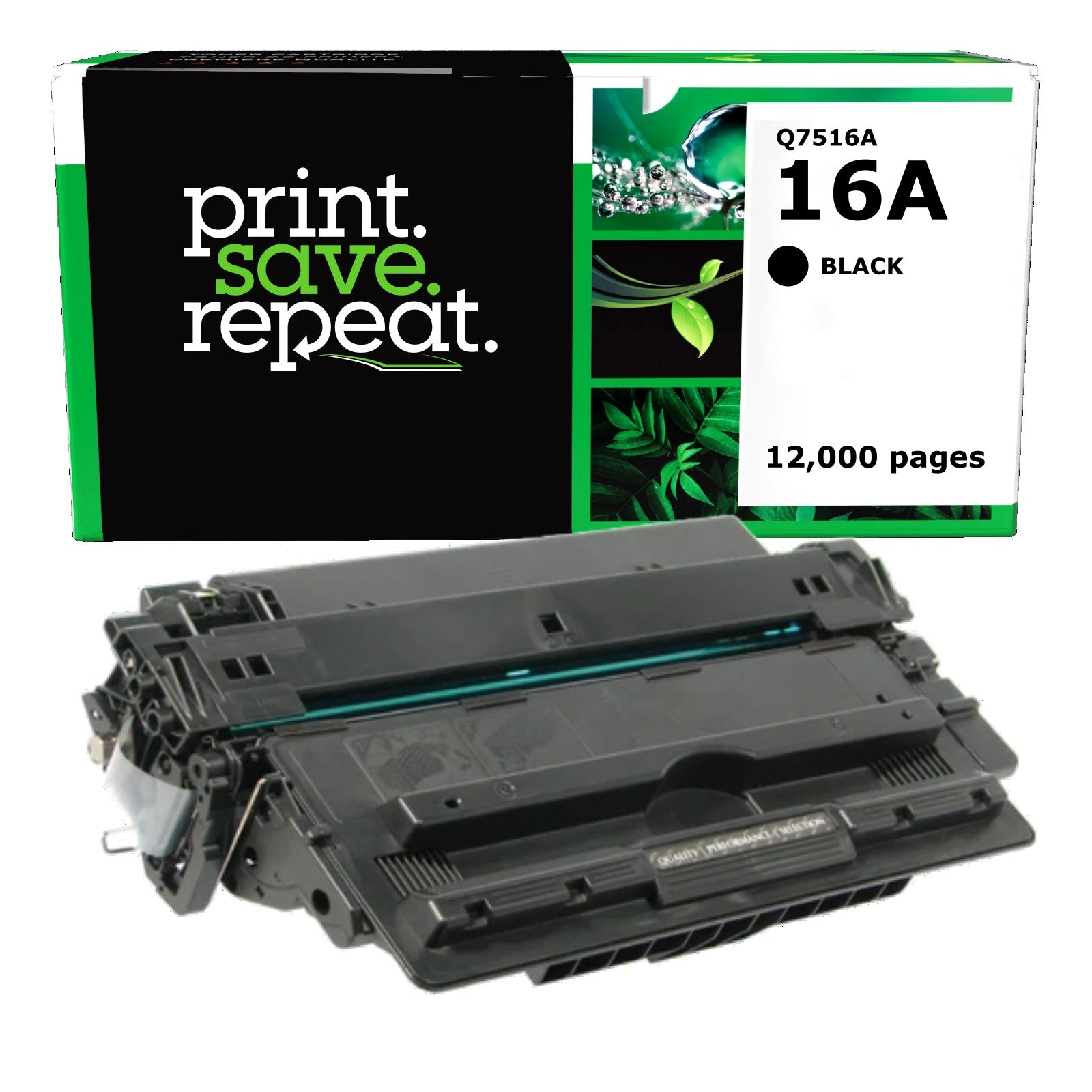 HP 16A (Q7516A) Remanufactured Toner Cartridge [12,000 pages]